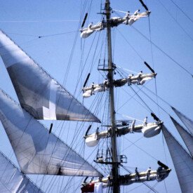 Tall Ships with focus on mast